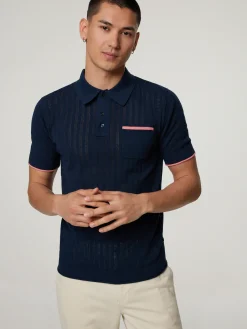 Poloshirt aus Feinstrick