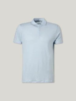 Poloshirt aus Leinen im Slim Fit