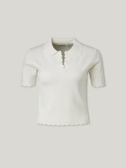 Poloshirt aus Strick