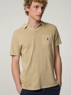Poloshirt mit Leinen