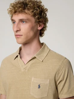 Poloshirt mit Leinen