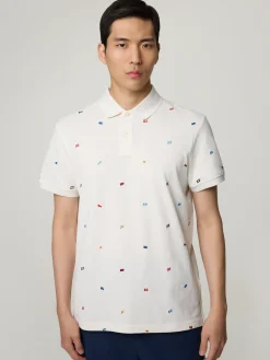 Poloshirt mit Stickereien