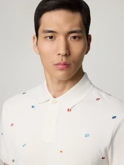 Poloshirt mit Stickereien