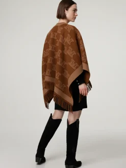 Poncho aus Schurwolle