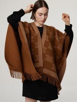 Poncho aus Schurwolle