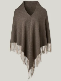 Poncho mit Kaschmir