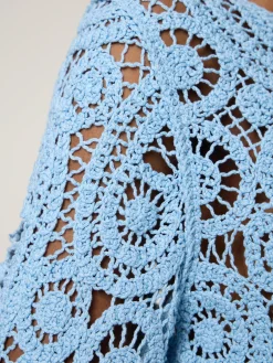 Pullover aus Häkelspitze