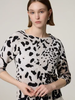 Pullover im Leo-Print