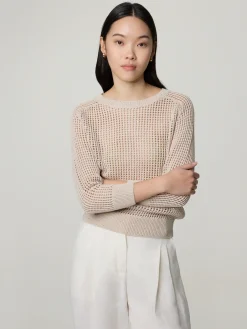 Pullover mit Lochstickerei