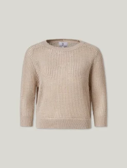 Pullover mit Lochstickerei