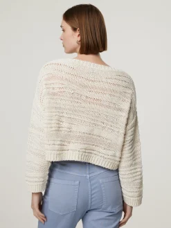 Pullover mit Lochstickerei