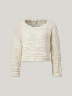 Pullover mit Lochstickerei