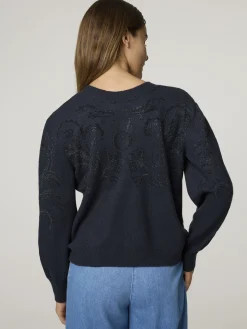 Pullover mit Schmucksteinen