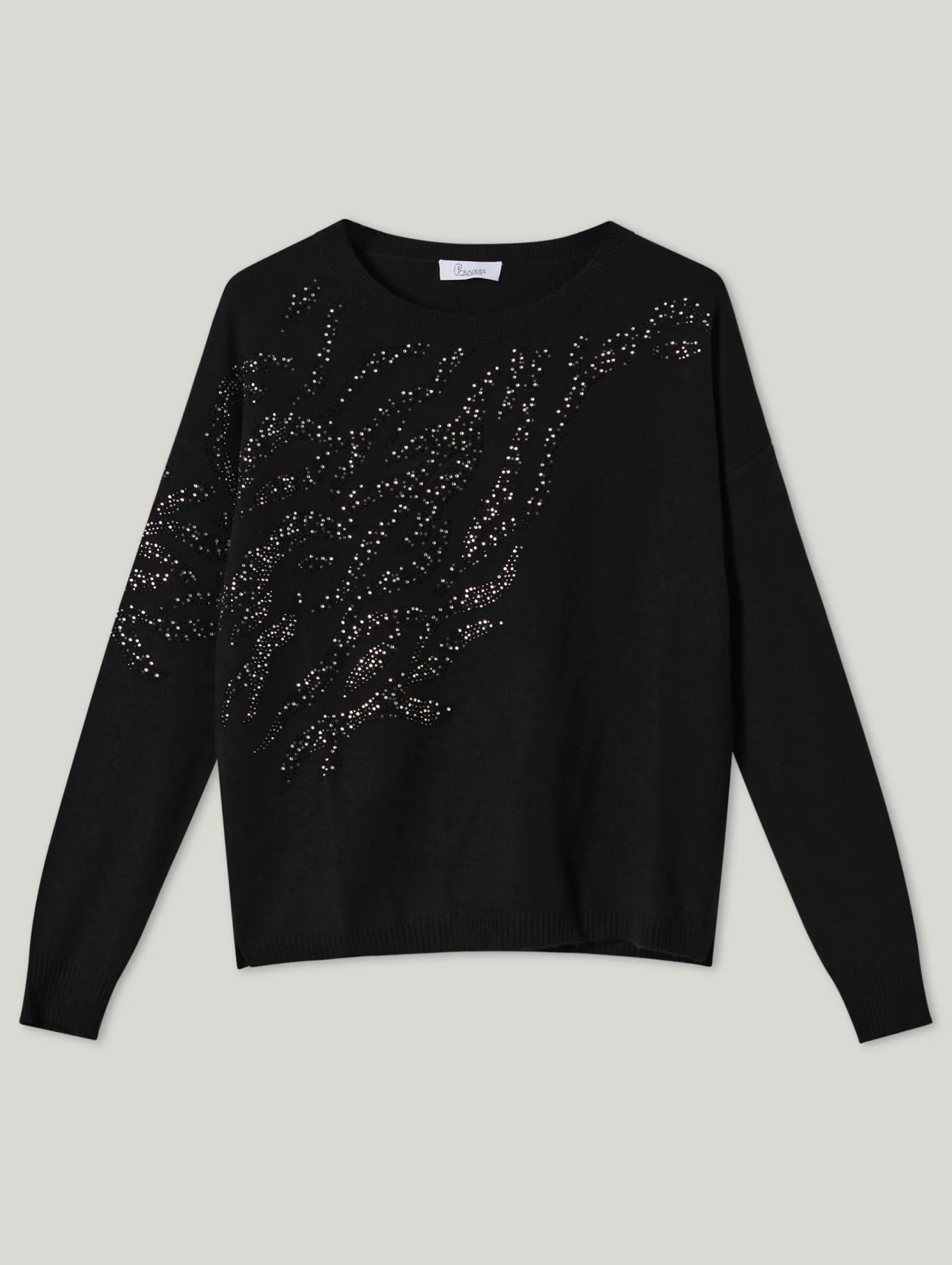 Pullover mit Strasssteinen