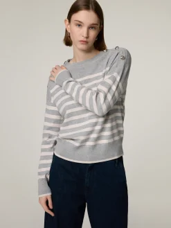 Pullover mit Streifen