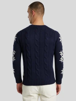 Pullover mit Winter-Print