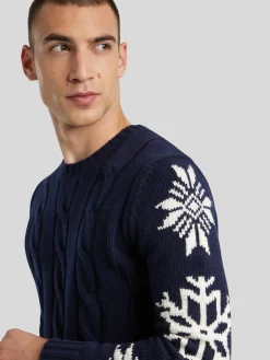 Pullover mit Winter-Print