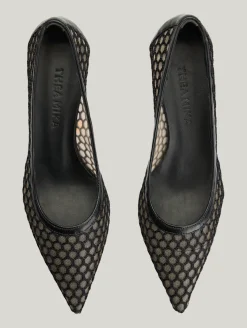 Pumps mit Netz-Optik