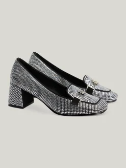 Pumps mit Strasssteinen