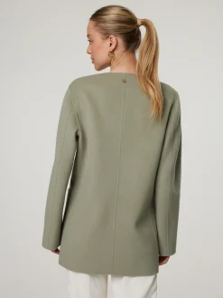 Reversibler Cardigan aus Wolle