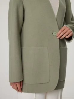 Reversibler Cardigan aus Wolle