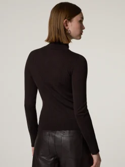 Rollkragenpullover aus Merinowolle