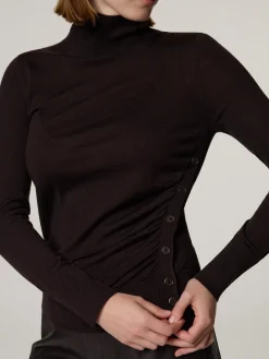 Rollkragenpullover aus Merinowolle