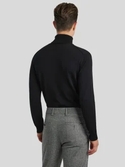 Rollkragenpullover aus Schurwolle