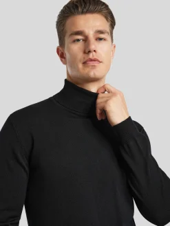 Rollkragenpullover aus Schurwolle