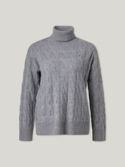 Rollkragenpullover aus Wolle