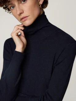 Rollkragenpullover aus Wolle