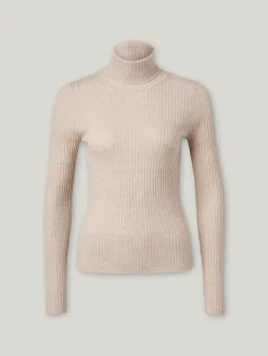 Rollkragenpullover aus Wolle