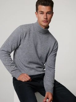 Rollkragenpullover mit Merino