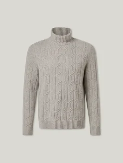 Rollkragenpullover mit Wolle