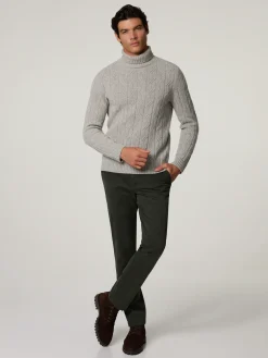 Rollkragenpullover mit Wolle