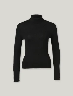 Rollkragenshirt mit Merinowolle