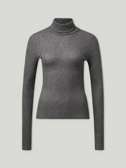 Rollkragenshirt mit Wolle