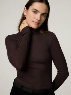 Rollkragenshirt mit Wolle