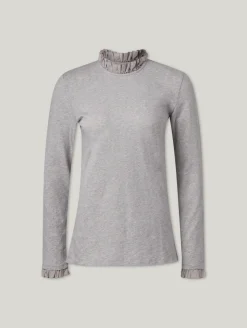 Rüschenshirt aus Bio-Baumwolle