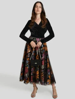 Samtshirt in Wickeloptik