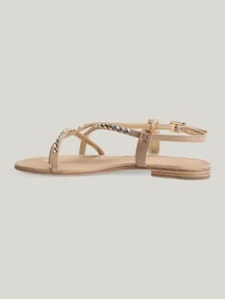 Sandalen mit Strasssteinen