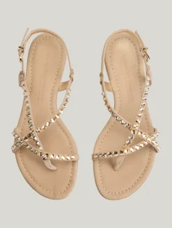 Sandalen mit Strasssteinen