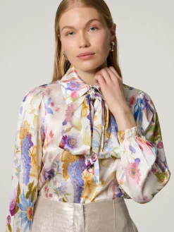 Schluppenbluse aus Seide KIKKI