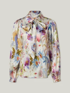 Schluppenbluse aus Seide KIKKI