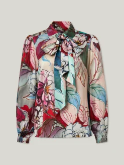 Schluppenbluse aus Seide KIKKI