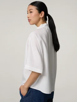 Schluppenbluse im Regular Fit