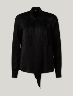 Schluppenbluse mit Print