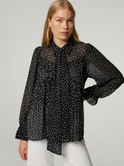 Schluppenbluse mit Punkten LOUKA
