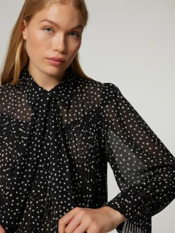 Schluppenbluse mit Punkten LOUKA