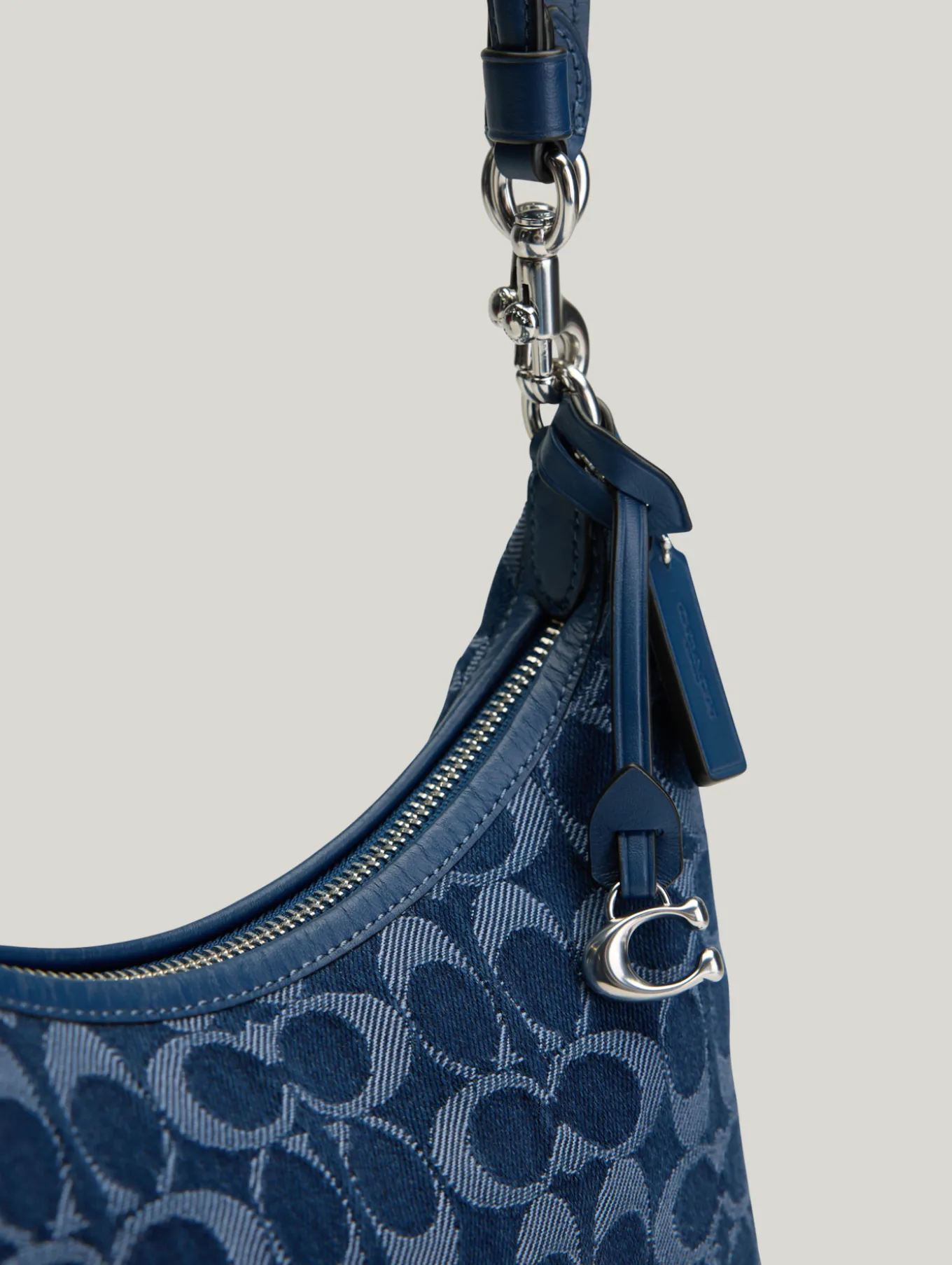 Schultertasche aus Denim JULIET